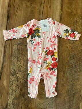 Bestaroo Pink Floral Baby One-Piece
